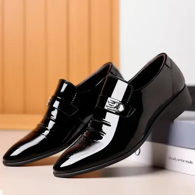  BRITISH KOREAN VERSION POINTED GROOM WEDDING SHOES